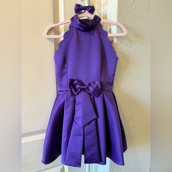 One of a kind Purple interview dress